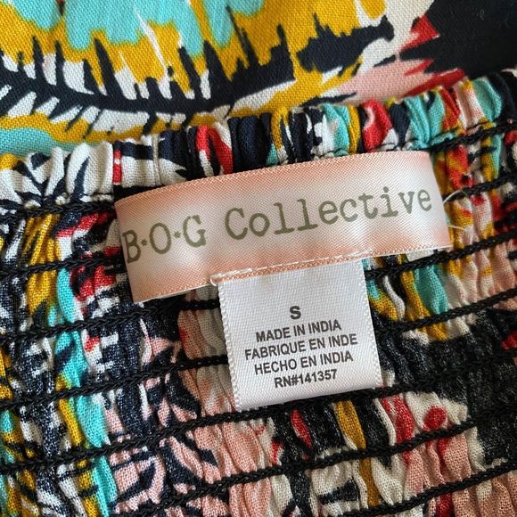 B•O•G Collective Tropical Print Two Piece Wrap Skirt Set | Size Small - Picture 11 of 16